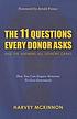 The 11 questions every donor asks and the answers... by  Harvey McKinnon 