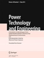 Power technology and engineering -Selective translations from gidrottekhnicheskoe stroitel'stvo and elektricheskie stantsii-