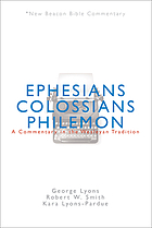 Ephesians, Colossians, Philemon.