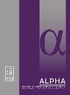 Alpha : revista del Area de Filosofía y Letras, Departamento de Educación, Humanidades y Arte, Instituto Profesional de Osorno.