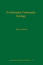 Evolutionary community ecology, volume 58.