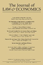 The journal of law & economics : UChicago].