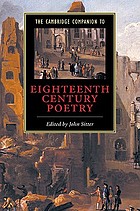 The Cambridge companion to eighteenth-century poetry