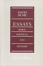 Essays : Moral, Political, and Literary.