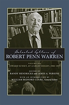 Selected Letters of Robert Penn Warren : Backward Glances and New Visions, 1969-1979.