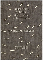 Heidegger, Strauss et les prémisses de la philosophie : sur l'oubli originel