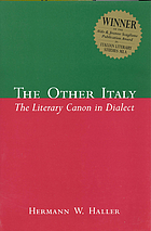 The other Italy : the literary canon in dialect