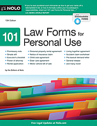 101 law forms for personal use