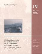 A biological assessment of the aquatic ecosystems of the Río Paraguay basin, Alto Paraguay, Paraguay