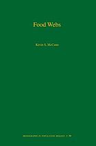 Food Webs (Monographs in Population Biology)
