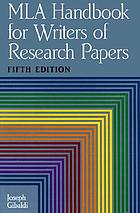 MLA handbook for writers of research papers
