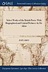 SELECT WORKS OF THE BRITISH POETS : with biographical... by JOHN AIKIN