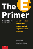 E-Primer : an Introduction to Creating Psychological Experminets in E-Prime?.