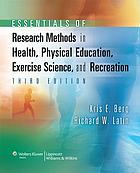 Essentials of research methods in health, physical education, exercise science, and recreation.