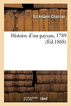 HISTOIRE D'UN PAYSAN, 1789.