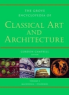 The Grove encyclopedia of classical art and architecture