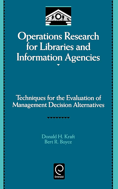 Operations research for libraries and information agencies : techniques ...