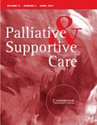 Palliative et supportive care