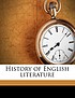 History of english literature. by Hippolyte Taine