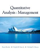 Quantitative analysis for management.