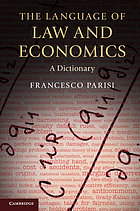 The language of law and economics : a dictionary