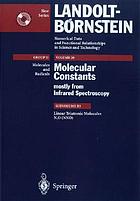 Molecular constants mostly from infrared spectroscopy