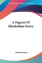 A pageant of Elizabethan poetry