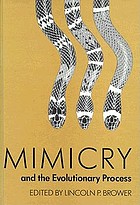 Mimicry and the evolutionary process : Symposium : Papers