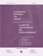 Canadian journal on aging