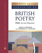 The Facts on File companion to British poetry, 1900 to the present