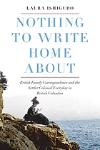 Nothing to write home about : British family correspondence and the settler colonial everyday in British Columbia