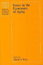 Issues in the economics of aging
