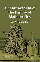 A short account of the history of mathematics