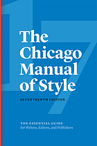 Cover art for the Chicago Manual of Style.