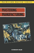 Mastering manufacturing