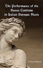 The performance of the basso continuo in Italian baroque music