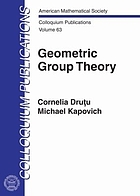 Geometric group theory
