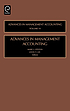 Advances in management accounting by Marc J Epstein