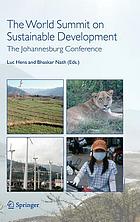 The World Summit on Sustainable Development : the Johannesburg Conference