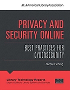 Privacy and security online : best practices for cybersecurity