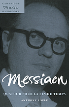 Messiaen, Quatuor pour la fin du temps