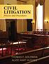 Civil litigation : process and procedures by  Thomas F Goldman 