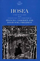 Hosea : a new translation with introduction and commentary