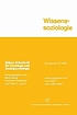 Wissenssoziologie by Nico Stehr
