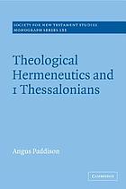 Theological hermeneutics and 1 Thessalonians