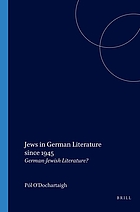 Jews in German literature since 1945 : German-Jewish literature?