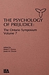 The psychology of prejudice from attitudes to... Auteur: Lynne M Jackson