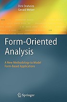 Form-Oriented Analysis : a New Methodology to Model Form-Based Applications