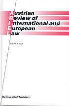Austrian review of international and European law 2001 / monograph.