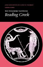 Reading Greek. [4], The teachers' notes to Reading Greek